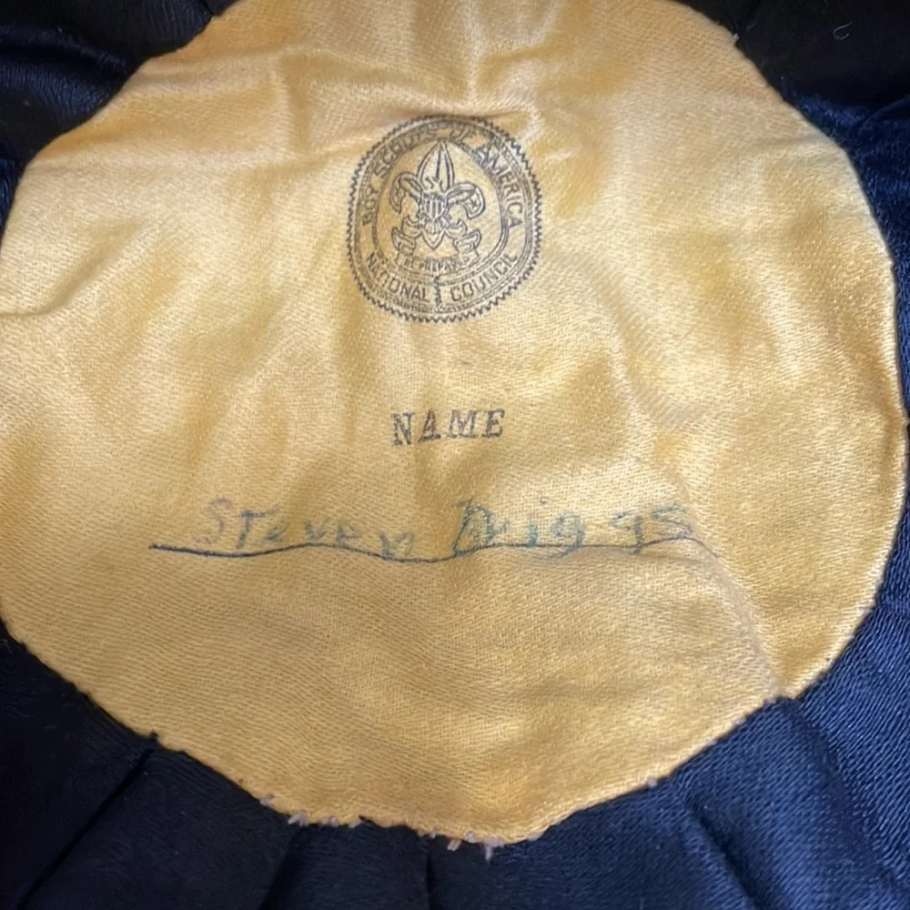 Vintage boy’s blue Cub Scouts uniform hat